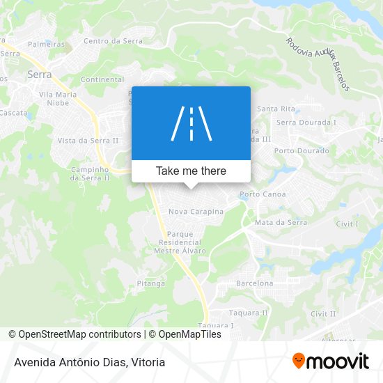 Avenida Antônio Dias map
