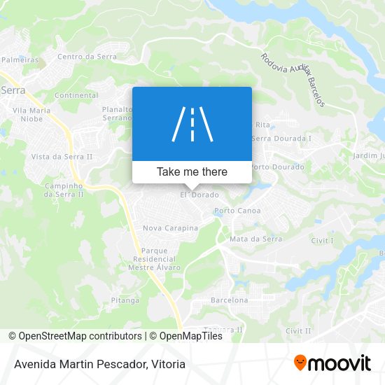 Avenida Martin Pescador map