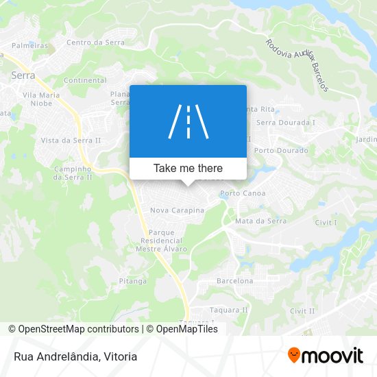 Rua Andrelândia map