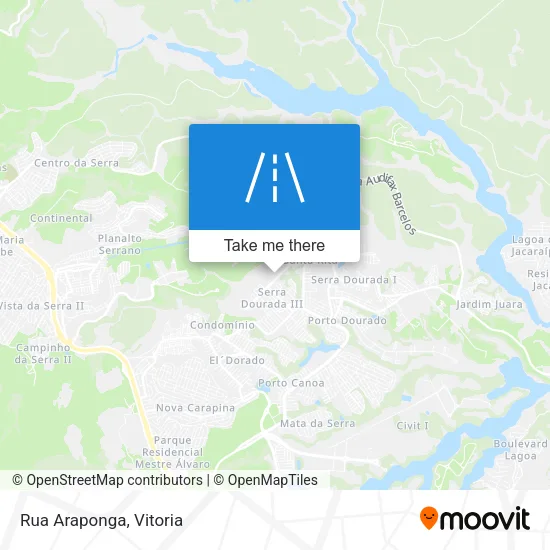 Rua Araponga map