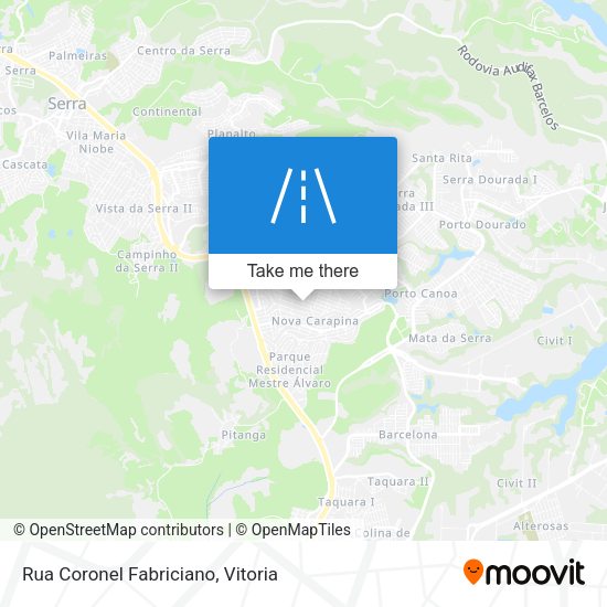 Rua Coronel Fabriciano map