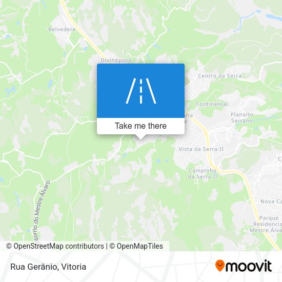 Rua Gerânio map