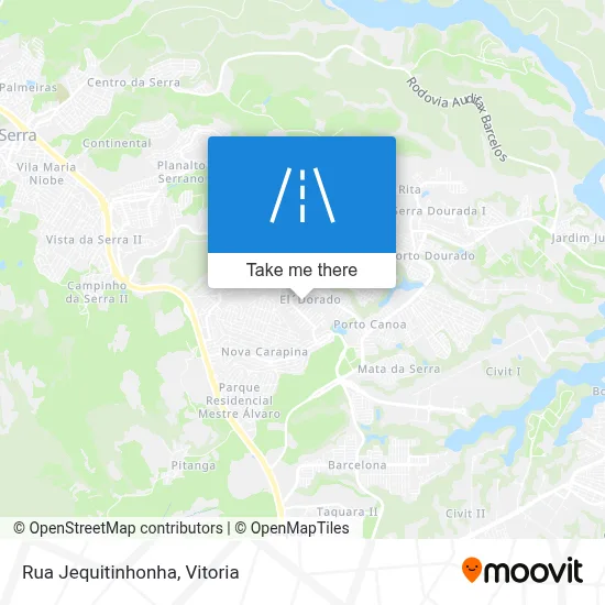 Rua Jequitinhonha map