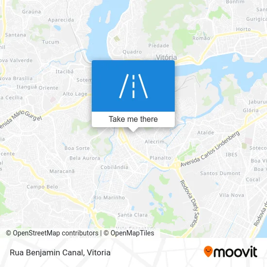 Rua Benjamin Canal map