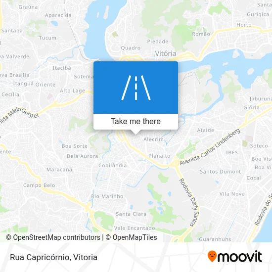 Rua Capricórnio map