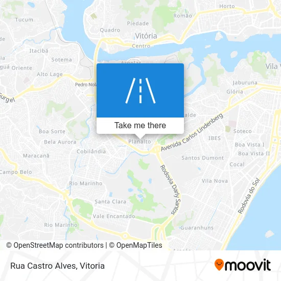 Rua Castro Alves map