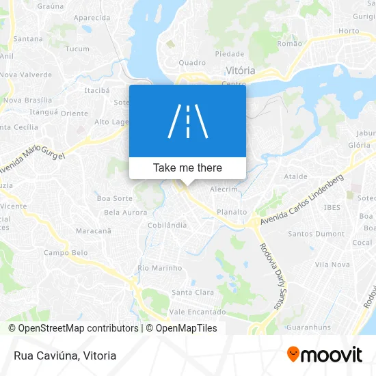 Rua Caviúna map