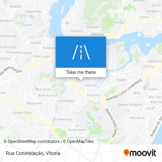 Rua Constelação map