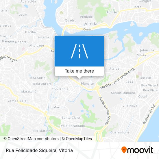 Rua Felicidade Siqueira map