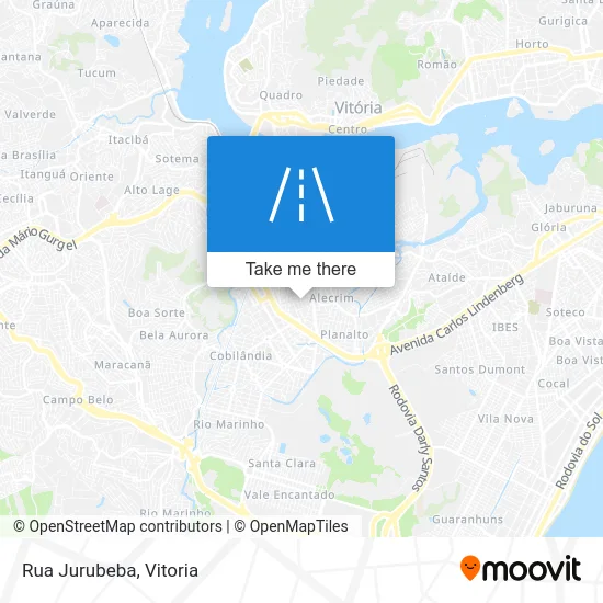 Rua Jurubeba map
