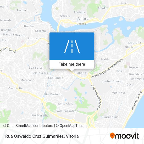 Rua Oswaldo Cruz Guimarães map