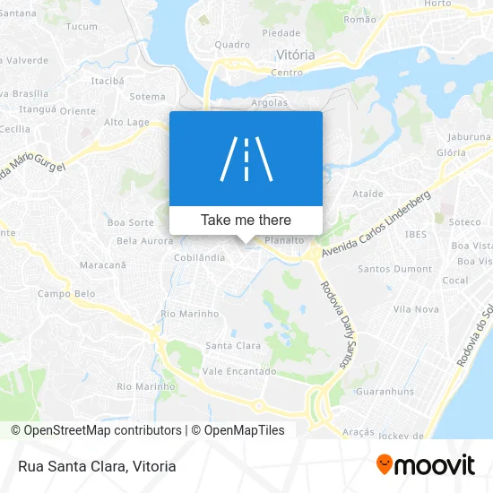Rua Santa Clara map