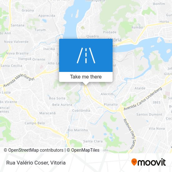 Rua Valério Coser map