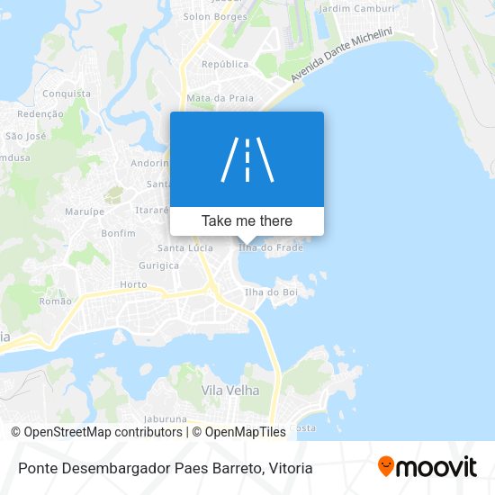 Ponte Desembargador Paes Barreto map