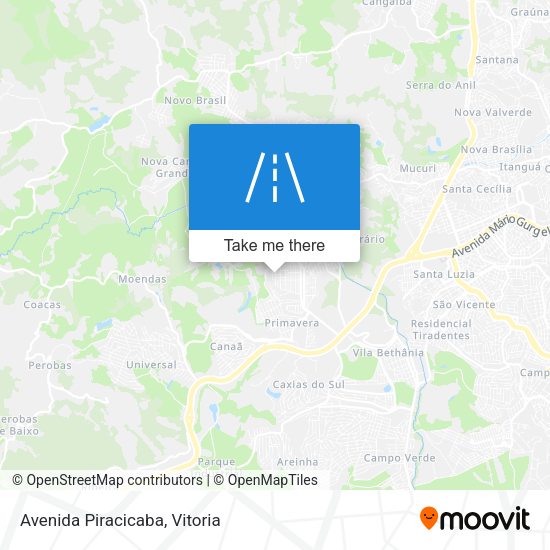Avenida Piracicaba map