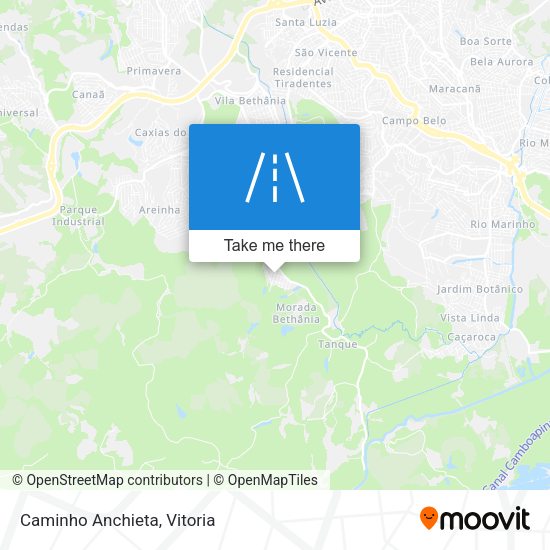 Caminho Anchieta map