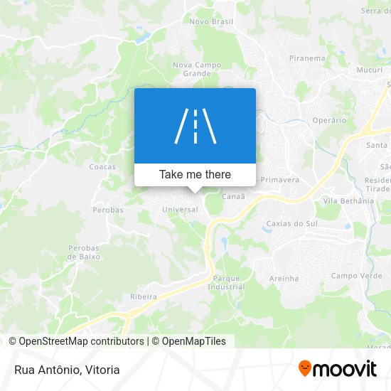 Rua Antônio map