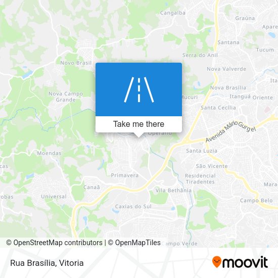 Rua Brasília map