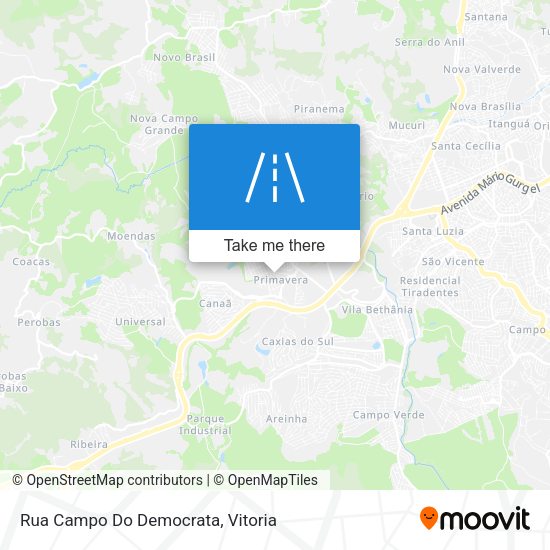 Rua Campo Do Democrata map