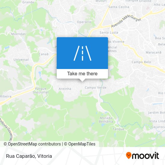 Rua Caparão map