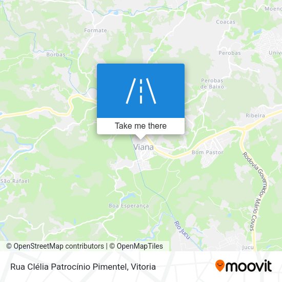 Rua Clélia Patrocínio Pimentel map