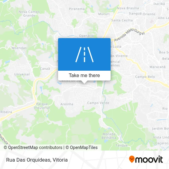 Rua Das Orquídeas map