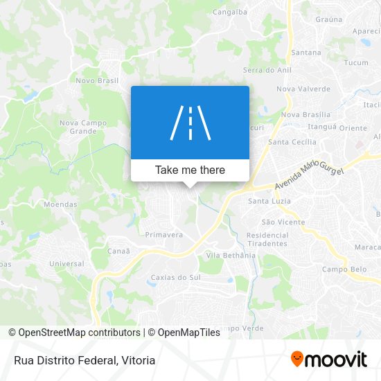 Rua Distrito Federal map