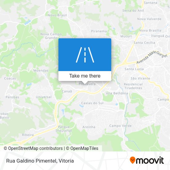 Rua Galdino Pimentel map