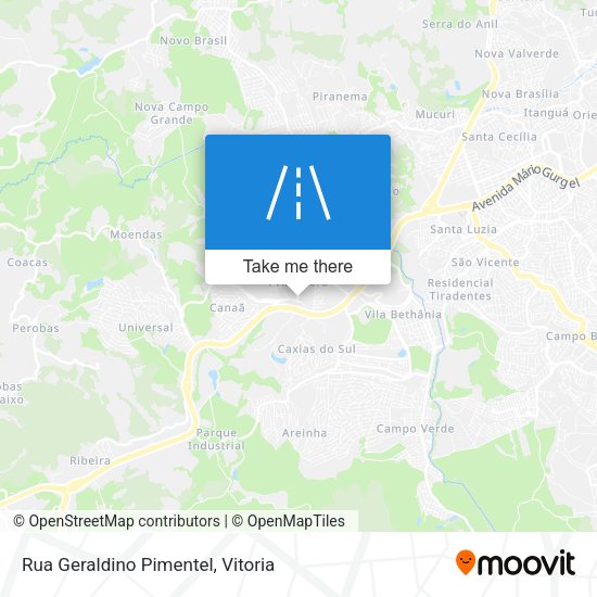 Rua Geraldino Pimentel map