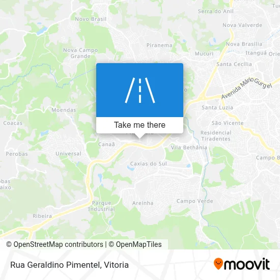 Rua Geraldino Pimentel map