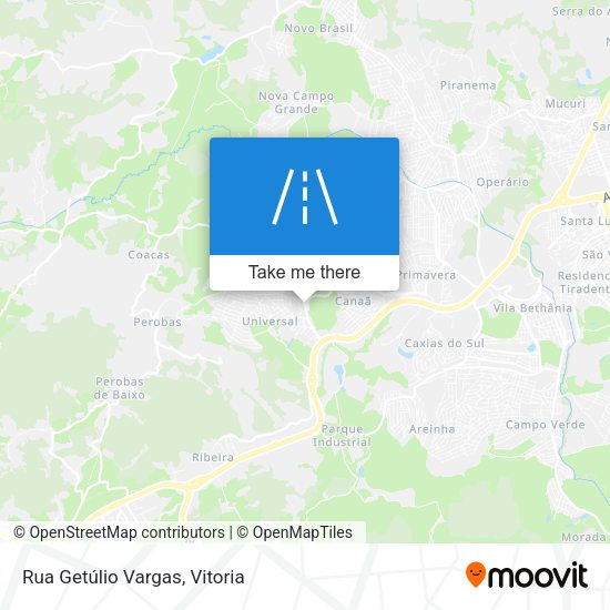 Rua Getúlio Vargas map