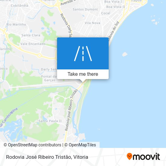 Rodovia José Ribeiro Tristão map