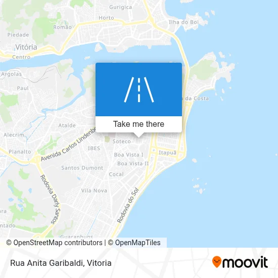 Rua Anita Garibaldi map