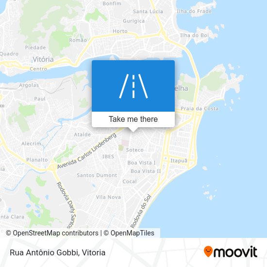 Rua Antônio Gobbi map