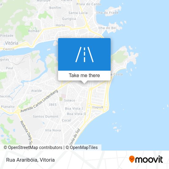 Rua Araribóia map