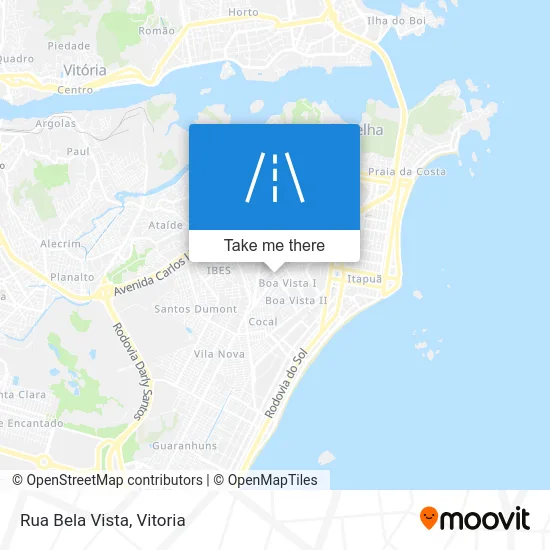 Rua Bela Vista map