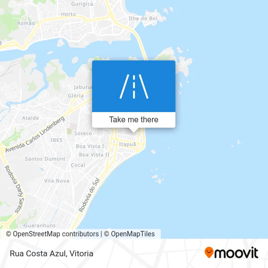 Rua Costa Azul map