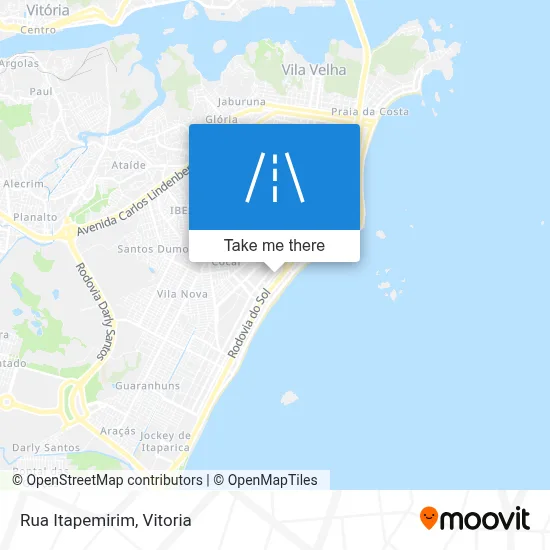 Rua Itapemirim map