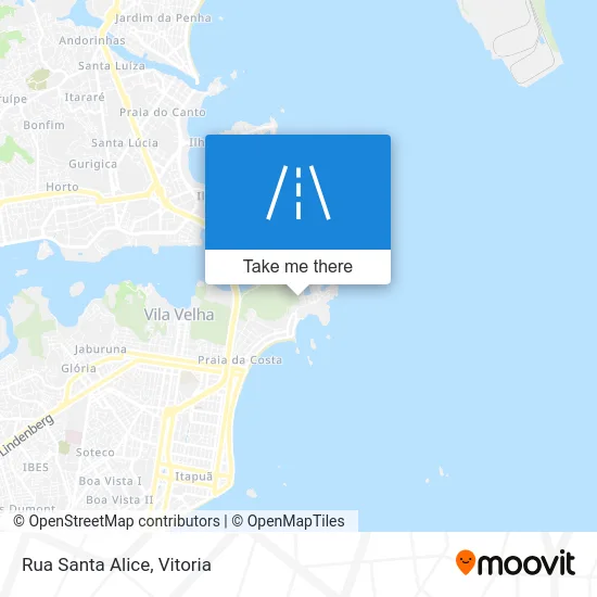 Rua Santa Alice map