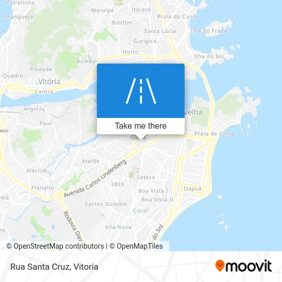 Rua Santa Cruz map