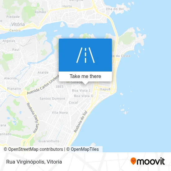 Rua Virginópolis map