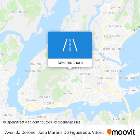 Mapa Avenida Coronel José Martins De Figueiredo