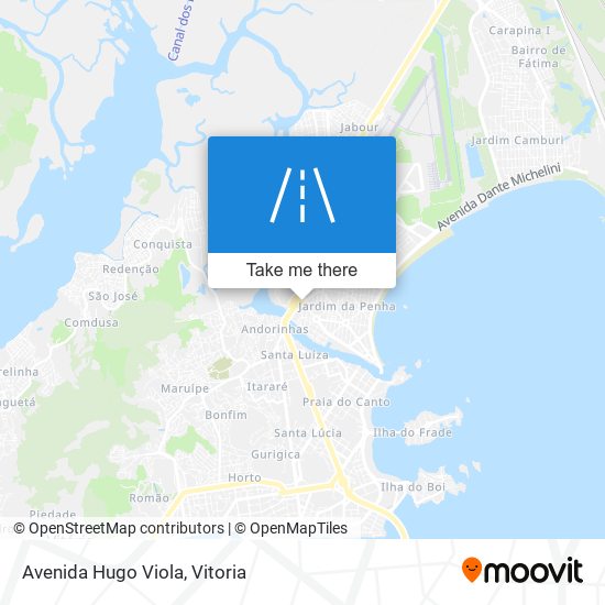 Mapa Avenida Hugo Viola