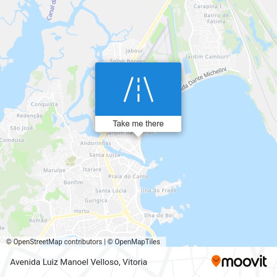Avenida Luiz Manoel Velloso map