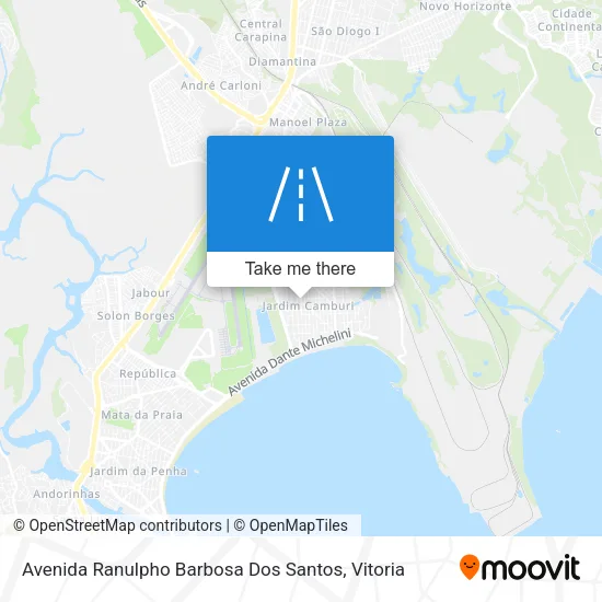Avenida Ranulpho Barbosa Dos Santos map