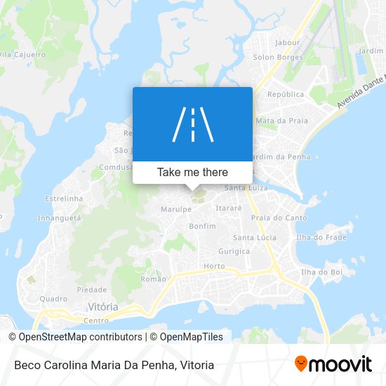 Beco Carolina Maria Da Penha map