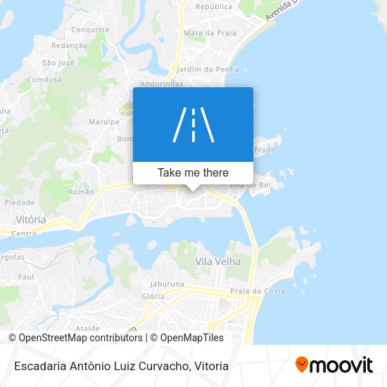 Escadaria Antônio Luiz Curvacho map