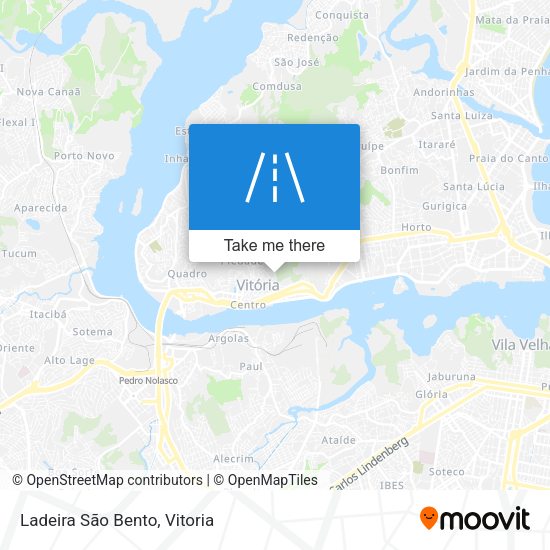 Ladeira São Bento map
