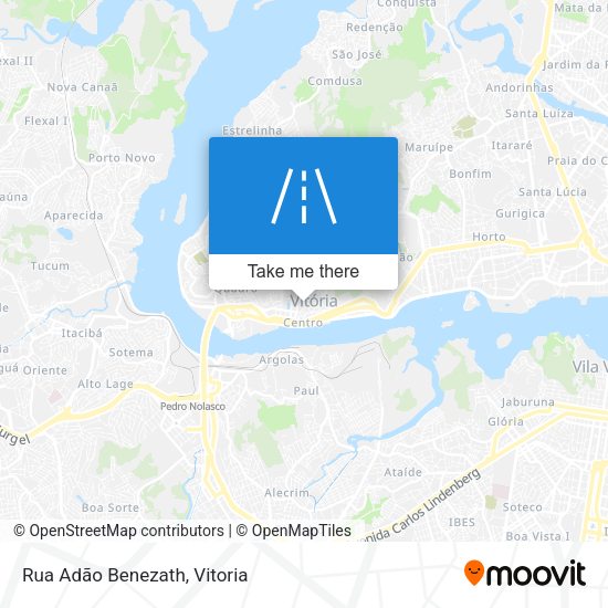 Rua Adão Benezath map