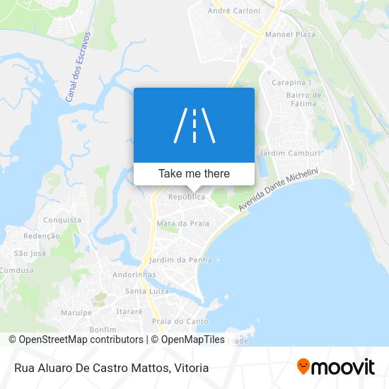 Rua Aluaro De Castro Mattos map